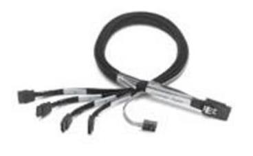 Adaptec kabel mSASx4 (SFF-8087) to SATA (4)x1 with sideband (SFF-8448) 0,5m