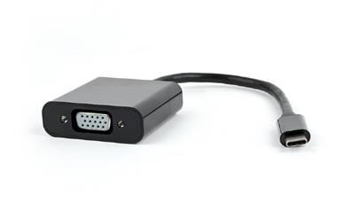 Adaptér Gembird USB-C na VGA, black, blister