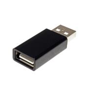 Adaptér USB A(M) - USB A(F), bez dat - data blocker