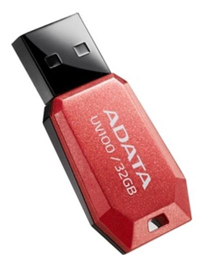 ADATA DashDrive™ Series UV100 32GB USB 2.0 flashdisk, slim, červený