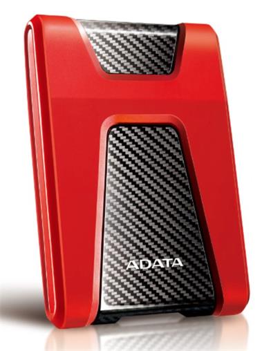 ADATA externí HDD 2TB HD650 USB 3.1 2.5" guma/plast (5400 ot./min) červený