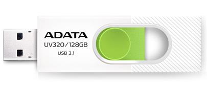 ADATA flash disk 128GB  UV320 USB 3.1 bílo-zelený