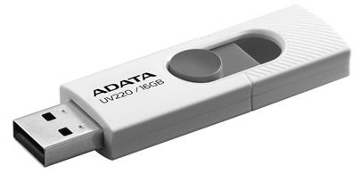 ADATA flash disk 16GB  UV220 USB 2.0 bílo-šedý