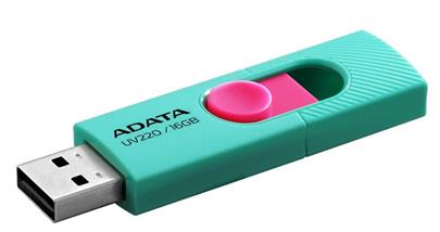 ADATA flash disk 16GB  UV220 USB 2.0 zeleno-růžový