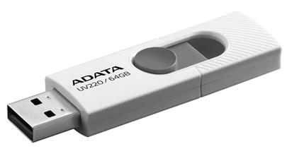 ADATA flash disk 64GB  UV220 USB 2.0 bílo-šedý