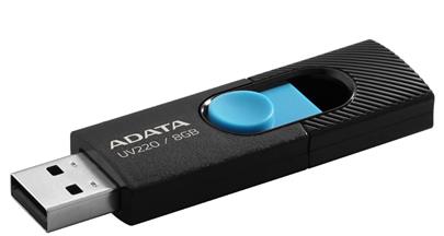 ADATA flash disk 8GB  UV220 USB 2.0 modro-černý