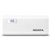 ADATA PowerBank P12500D - externí baterie pro mobil/tablet 12500mAh, 2,1A, bílá