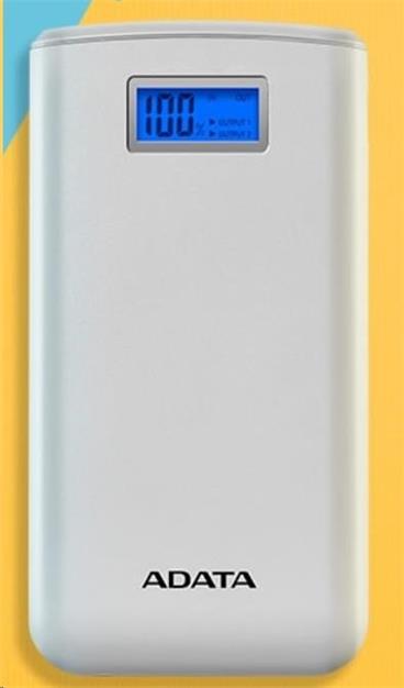 ADATA PowerBank S20000D - externí baterie pro mobil/tablet 20000mAh, bílá