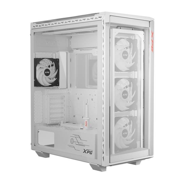 ADATA XPG case BATTLECRUISER II Mid-Tower, bez zdroje, 4x 120mm ARGB Fan, Bílá