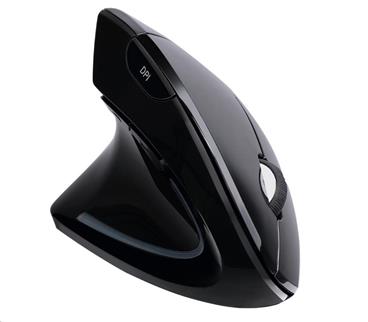 ADESSO myš iMouse E90, vertikální, pro leváky, bezdrátová, optická