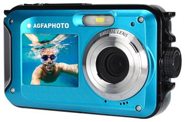AGFA PHOTO WP8000/ 8 MPix/ 16x digital zoom/ 2,7" LCD/ FULL HD video/ 3m voděodolný/ Modrý