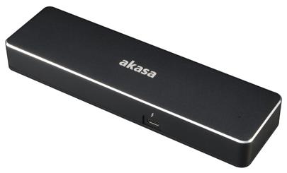 AKASA Affinity TB3 duální dokovací stanice / Dual 4K / 2x DP / HDMI / VGA / LAN / 2x USB 3.1 Gen1 / Thunderbolt 3