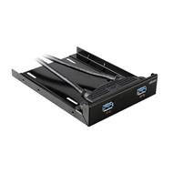 AKASA AK-HDA-09/ adaptér SSD a HDD disky 2,5" na 3,5"/ 2x USB 3.0