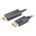 AKASA kabel DipIayPort na HDMI / 4K @60Hz / 1,8m / černý
