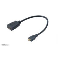 AKASA Kabel HDMI na micro HDMI/ plná HD podpora/ 25cm