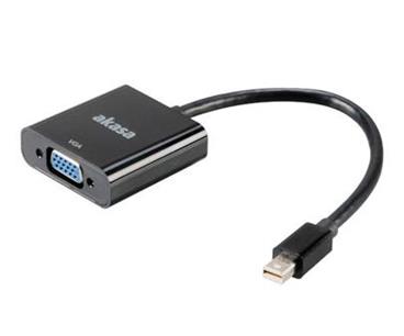 AKASA kabel Mini DisplayPort to VGA konvertor, V1.1, 20cm