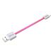 AKASA kabel PROSLIM USB 2.0 Type A na micro B, 15cm růžový