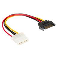 AKASA kabel redukce power SATA na Molex/ 4pin PSU Molex/ 15cm