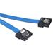 AKASA kabel SATA 3.0, super tenký, se skrytým zámkem,15cm, modrý