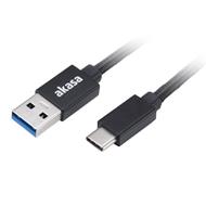 AKASA kabel USB 3.1 Gen1 Type-C na Type-A / AK-CBUB44-10BK / 1m / černý