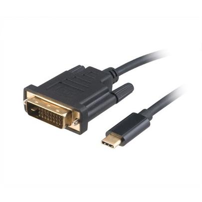 AKASA kabel USB Type-C na DVI-D / 4K @60Hz / 1,8m / černý