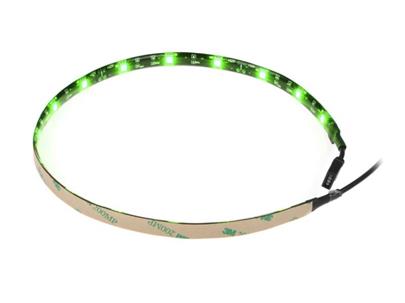 AKASA LED pásek / Vegas M / 15x LED / 10x magnet / 12V / 50cm / 4-pin / zelený