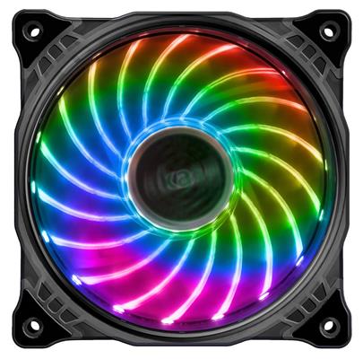 AKASA LED ventilátor Vegas / 120mm / výška 25mm/ 3pin FAN/ 4pin RGB led / RGB LED
