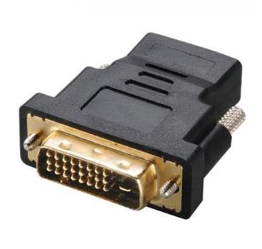 AKASA Redukce DVI na HDMI/ DVI(M) - HDMI (F)/ plná HD podpora/ zlacené konektory