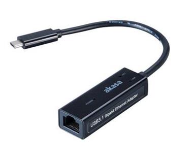 AKASA redukce USB Typ-C na RJ-45, 1000Mb, 15 cm