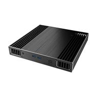 AKASA skříň Plato X7D / pro Dawson Canyon / 2,5" SSD/HDD / Kensington  / 2x USB 3.0 / 2x USB 2.0 / černý