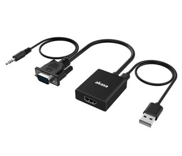 AKASA - VGA na HDMI s audio kabelem