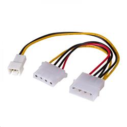 Akyga adaptér Molex/Molex / 3-pin 12V