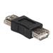 Akyga adaptér USB-A/USB-AF/2.0/černá
