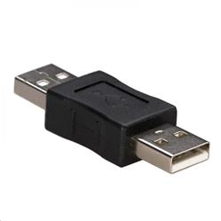 Akyga adaptér USB-AM/USB-AM/ABS/černá