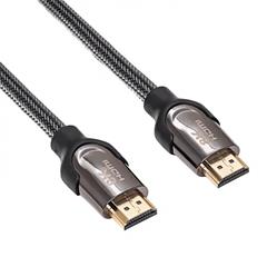 Akyga Kabel HDMI 2.1 (M) stíněný měď, 4K/8K 48Gbps, černý 0,5 m