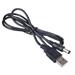 Akyga kabel USB - DC 5.5 x 2.5 mm/ABS/černá