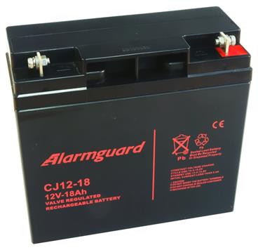 ALARMGUARD CJ12-18 Bezúdržbový olověný akumulátor 12V, kapacita 18Ah, životnost 5 let