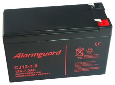 ALARMGUARD CJ12-7 Bezúdržbový olověný akumulátor 12V, kapacita 7Ah, životnost 5 let