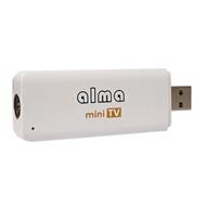 ALMA DVB-T/T2 přijímač mini TV/ Full HD/ externí/ H.265/HEVC/ EPG/ USB/ redukce na USB-C a mini USB/ anténa/ bílý