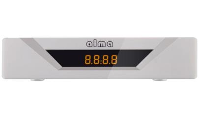 ALMA DVB-T2 HD přijímač 2781 s displejem/ Full HD/ USB/ SCART/ bílý