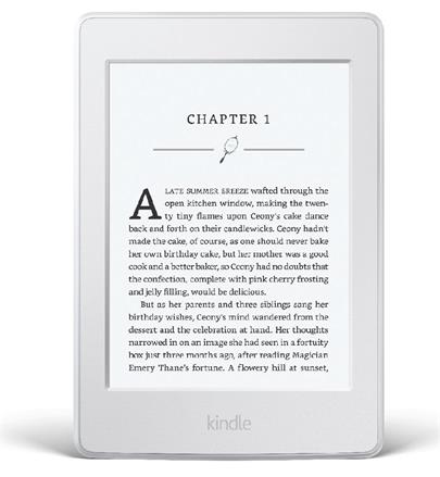 AMAZON e-book reader Kindle PAPERWHITE 3 2015 WHITE/ 6" E-ink displej/ 4GB/ Wi-Fi/ BEZ REKLAM/ bílá + 100 knih ZDARMA