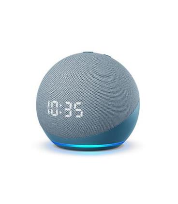 AMAZON Echo Dot (4.generace) Twilight blue, modrý s hodinami