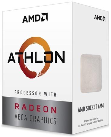 AMD Athlon 3000G (2core,3.5GHz.5MB,socket AM4,35W) Radeon Vega 3 Graphics, Box