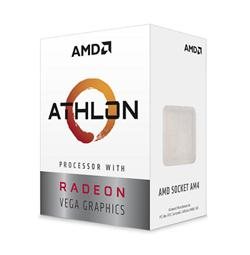 AMD cpu Athlon 220GE Box AM4 (2core, 4x vlákno, 3.4GHz, 5MB cache, GPU Radeon Vega 3, 35W) s chladičem