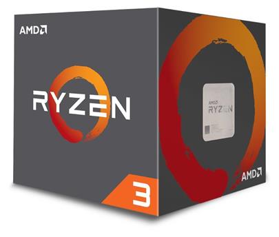 AMD cpu Ryzen 3 1200 Box AM4 (4core, 4x vlákno, 3,1GHz / 3,4GHz, 10MB cache, 65W ) s chladičem Wraith Stealth