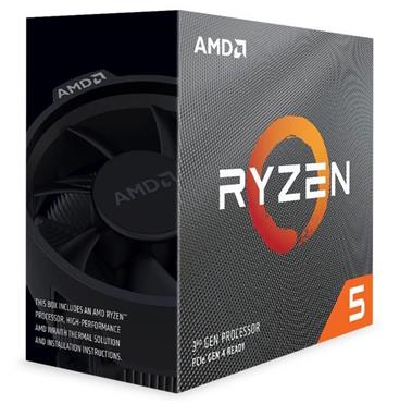 AMD cpu Ryzen 5 3600X AM4 Box (6core, 12x vlákno, 3.8GHz / 4.4GHz, 32MB cache, 95W), s chladičem Wraith Spire