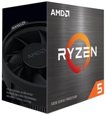 AMD cpu Ryzen 5 5600X AM4 Box (6core, 12x vlákno, 3.7GHz / 4.6GHz, 32MB cache, 65W), s chladičem Wraith Stealth