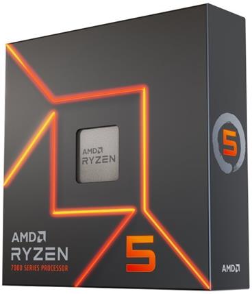 AMD cpu Ryzen 5 7600X AM5 Box (6core, 12x vlákno, 4.7GHz / 5.3GHz, 38MB cache, 105W), Radeon Graphics, bez chladiče