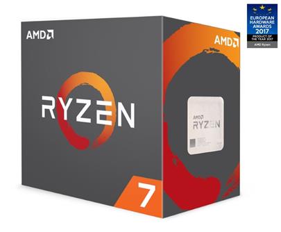 AMD cpu Ryzen 7 1800X Box AM4 (8core, 16x vlákno, 3.6GHz / 4.0GHz, 20MB cache, 95W) bez chladiče