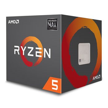 AMD Ryzen 5 6C/12T 2600X (3,6GHz,19MB, 95W, AM4) box with Wraith MAX cooler